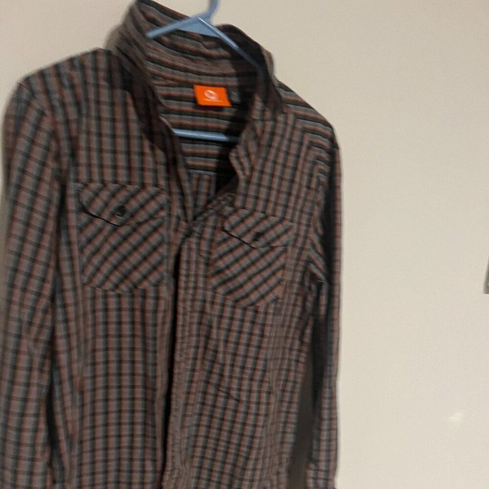 Merrell small‎ plaid button down - Picture 2 of 7